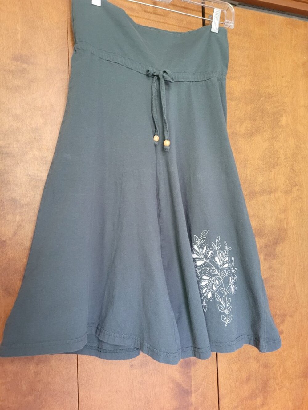 Sacred Threads Capri cotton pants, slate blue, small